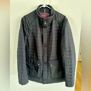 Johnston & Murphy Black Quilted Jacket